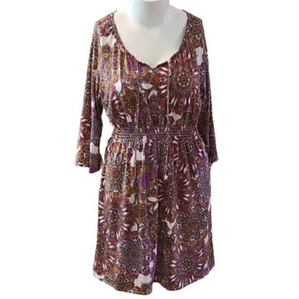 [Tacera] 3/4 Sleeve Dress - Size XL